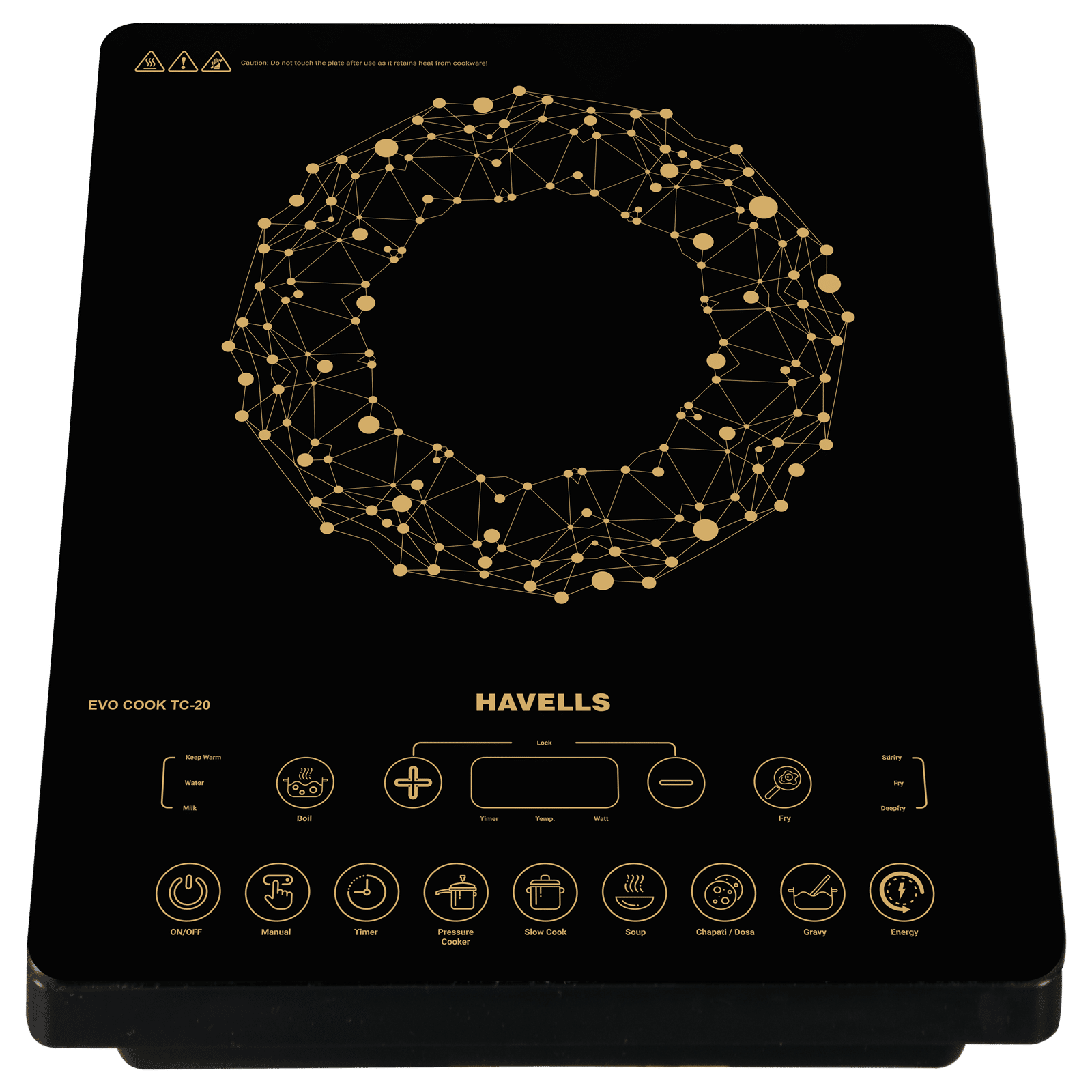 HAVELLS Evo Cook TC20 2000W Induction Cooktop with 8 Preset Modes HAVELLS Evo Cook TC20 2000W Induction Cooktop with 8 Preset Modes_5