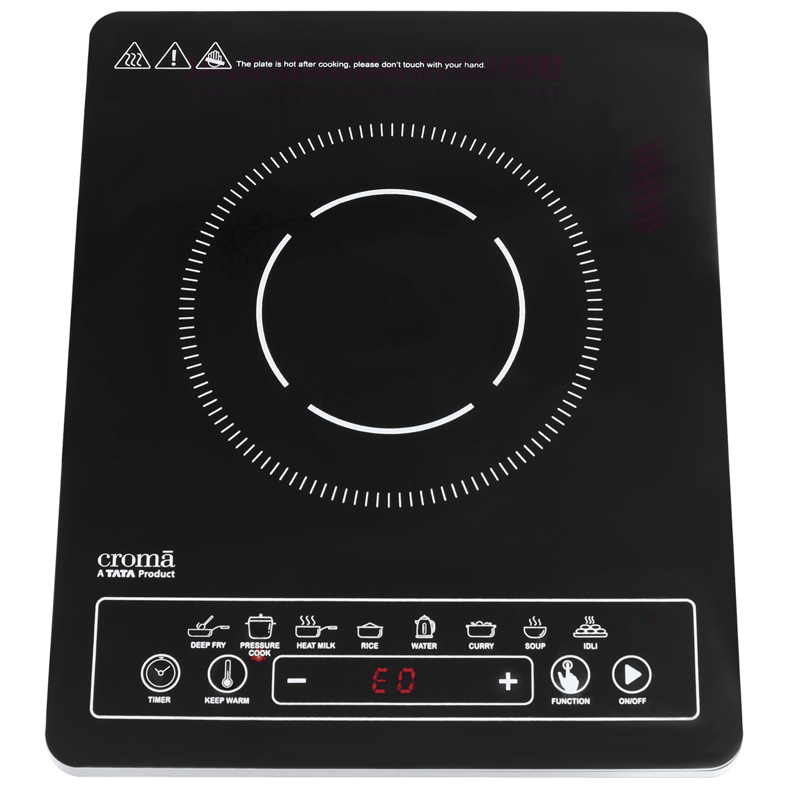 Croma 2000W Induction Cooktop with 8 Preset Menus Croma 2000W Induction Cooktop with 8 Preset Menus_1