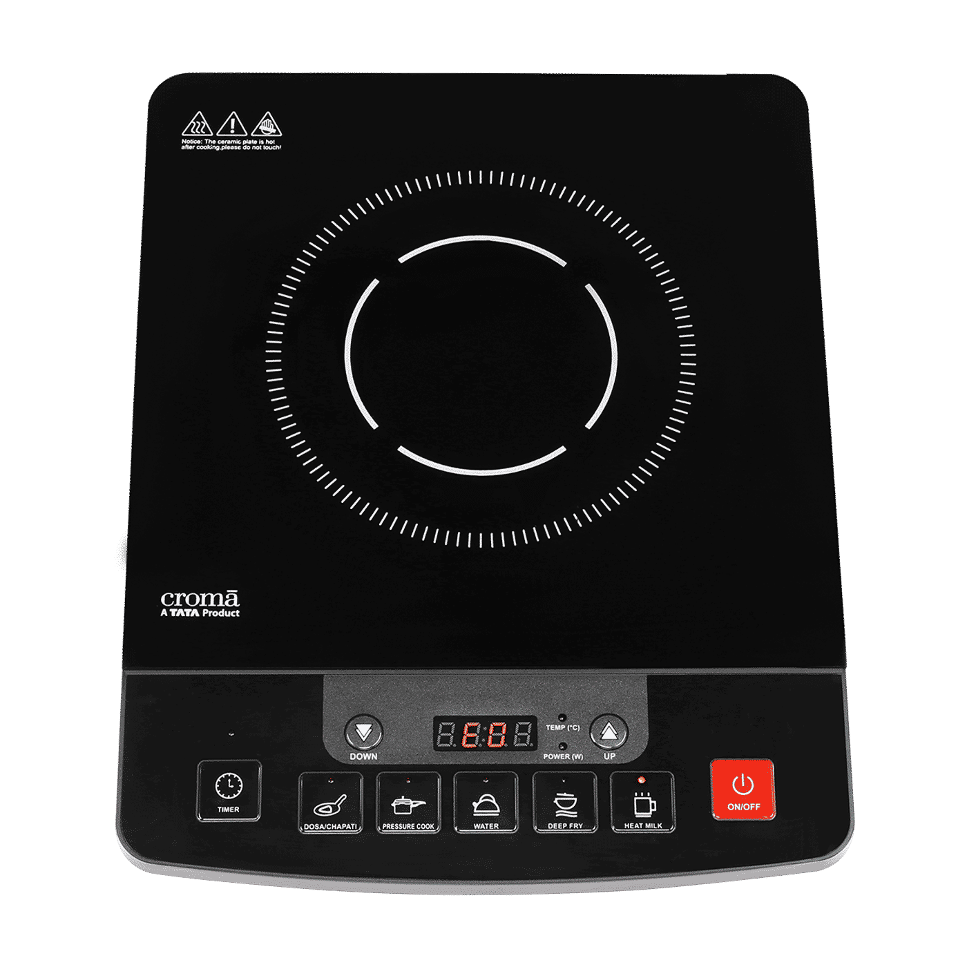 Croma 1600W Induction Cooktop with 5 Preset Menus Croma 1600W Induction Cooktop with 5 Preset Menus_1