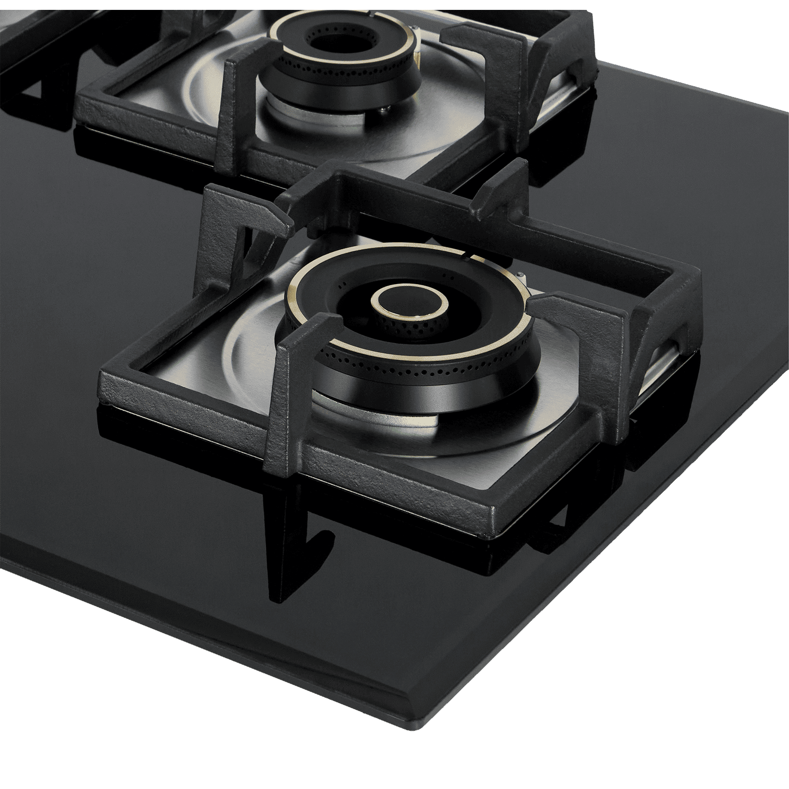 Sunflame SFM-478 BCS Tempered Glass Top 4 Burner Automatic Hob (Cast Iron Pan Supports, Black) Sunflame SFM-478 BCS Tempered Glass Top 4 Burner Automatic Hob (Cast Iron Pan Supports, Black)_4