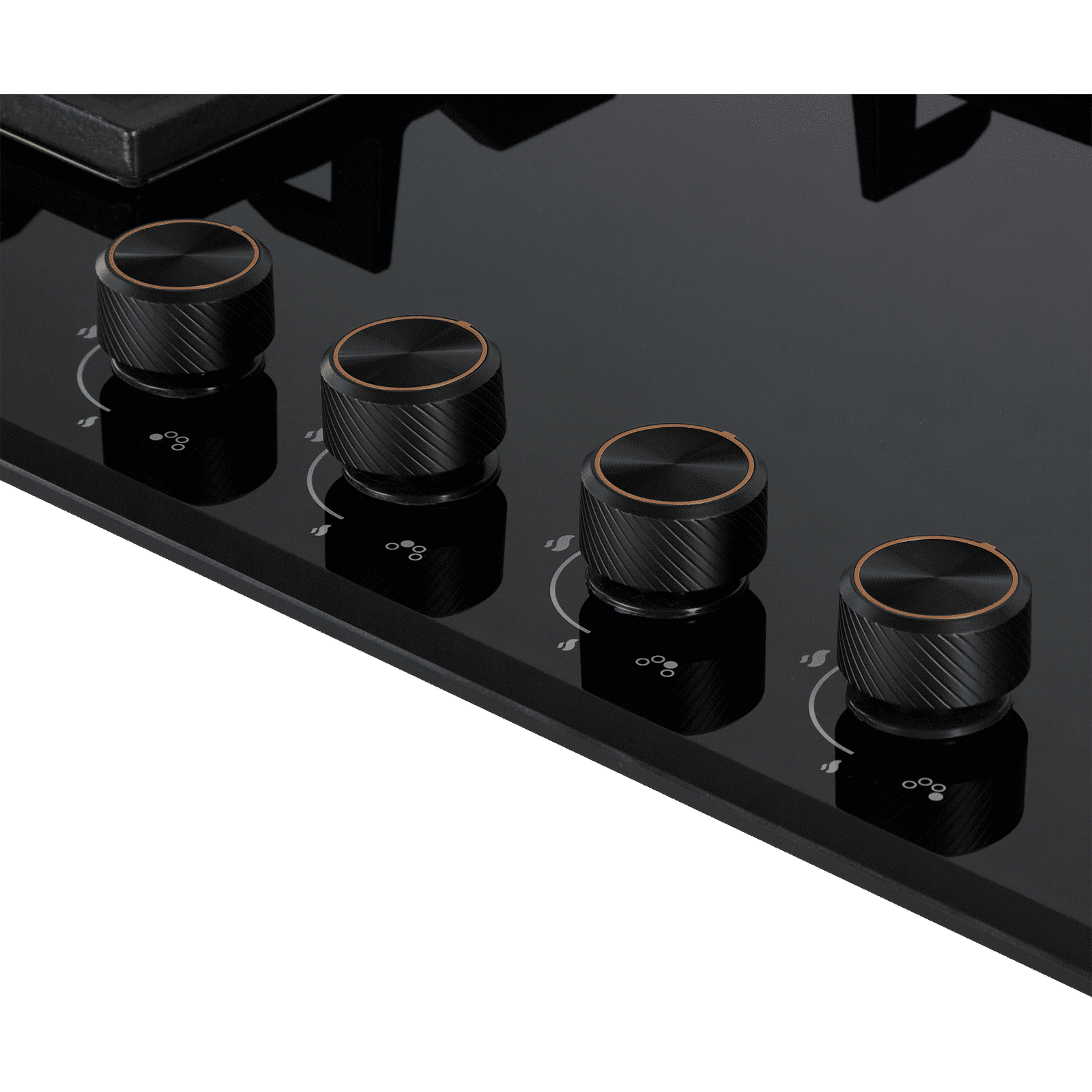 Sunflame SFM-478 BCS Tempered Glass Top 4 Burner Automatic Hob (Cast Iron Pan Supports, Black) Sunflame SFM-478 BCS Tempered Glass Top 4 Burner Automatic Hob (Cast Iron Pan Supports, Black)_5