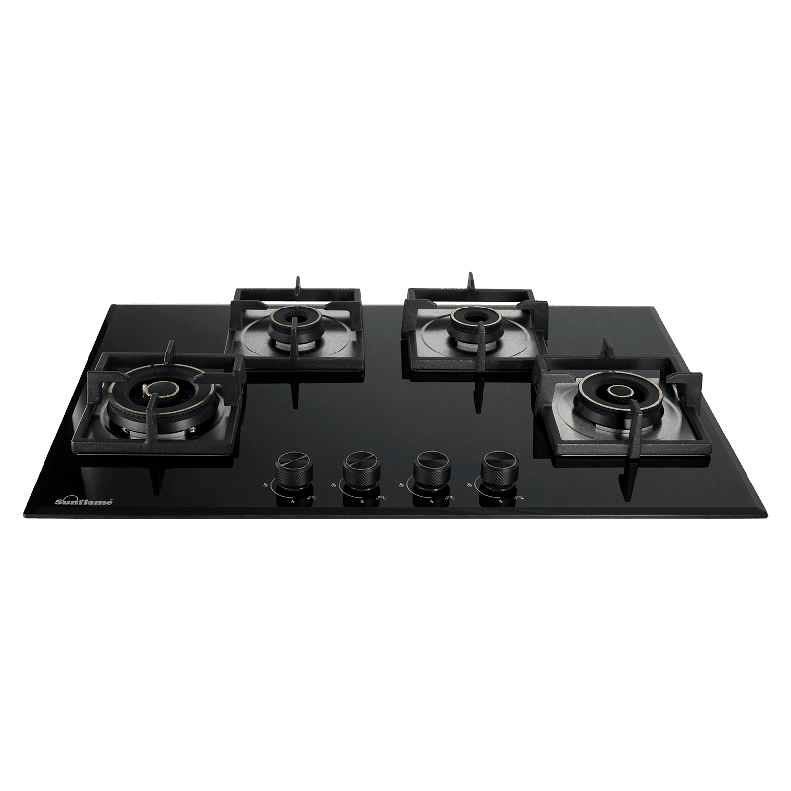 Sunflame SFM-478 BCS Tempered Glass Top 4 Burner Automatic Hob (Cast Iron Pan Supports, Black) Sunflame SFM-478 BCS Tempered Glass Top 4 Burner Automatic Hob (Cast Iron Pan Supports, Black)_7
