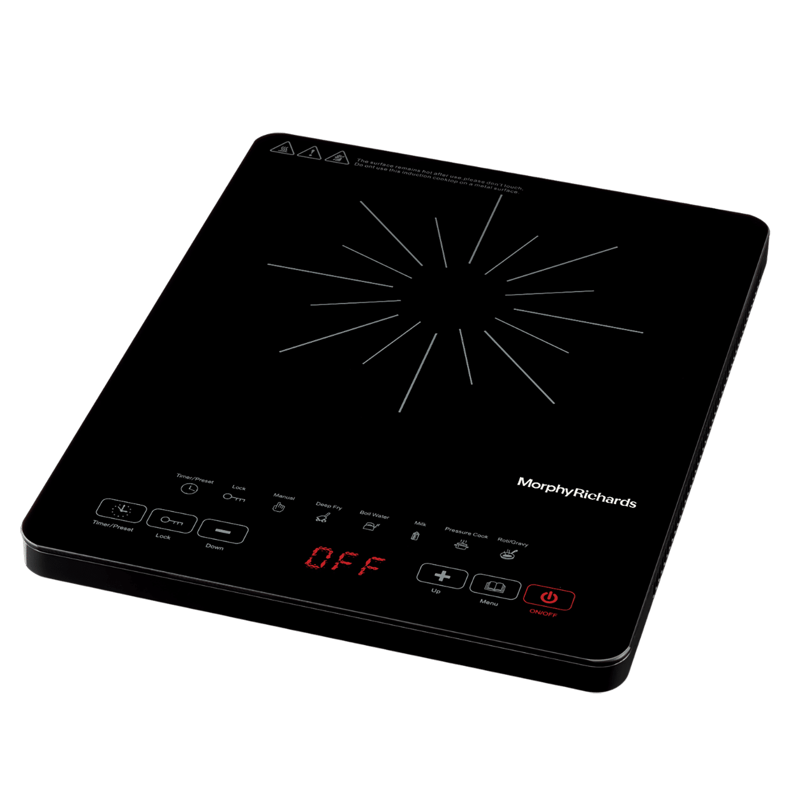 Morphy Richards Elysia TC 2000W Single Induction Cooktop with Feather Touch Control Morphy Richards Elysia TC 2000W Single Induction Cooktop with Feather Touch Control_8