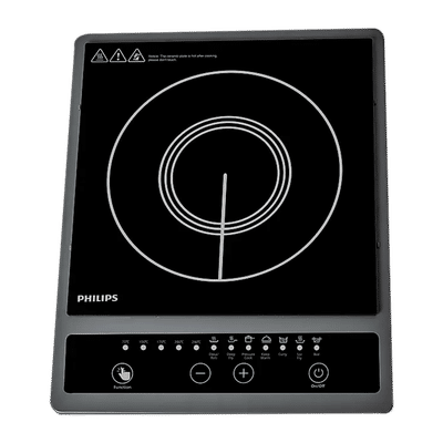 PHILIPS 1300W Induction Cooktop with 7 Preset Menus