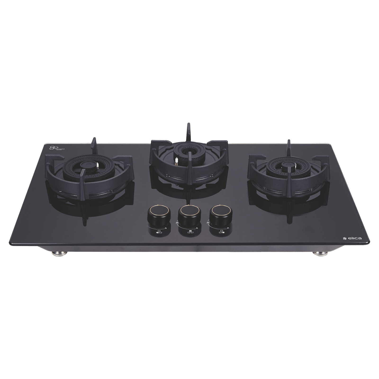 elica FLEXI DFS AB 3B 60 DX Glass Top 3 Burner Automatic Hob (Cast Iron Pan Support with Heat Guard, Black) elica FLEXI DFS AB 3B 60 DX Glass Top 3 Burner Automatic Hob (Cast Iron Pan Support with Heat Guard, Black)_1