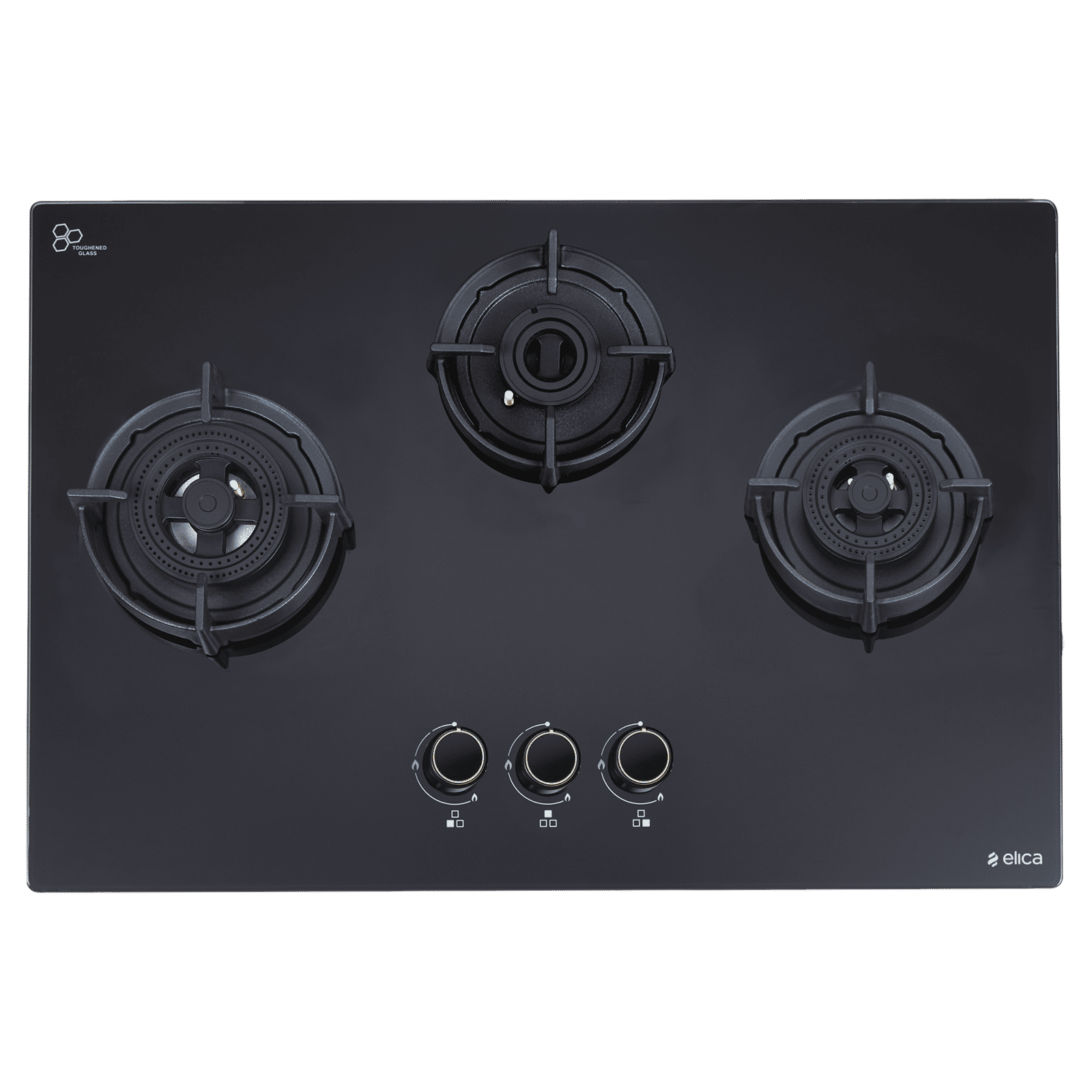 elica FLEXI DFS AB 3B 60 DX Glass Top 3 Burner Automatic Hob (Cast Iron Pan Support with Heat Guard, Black) elica FLEXI DFS AB 3B 60 DX Glass Top 3 Burner Automatic Hob (Cast Iron Pan Support with Heat Guard, Black)_6