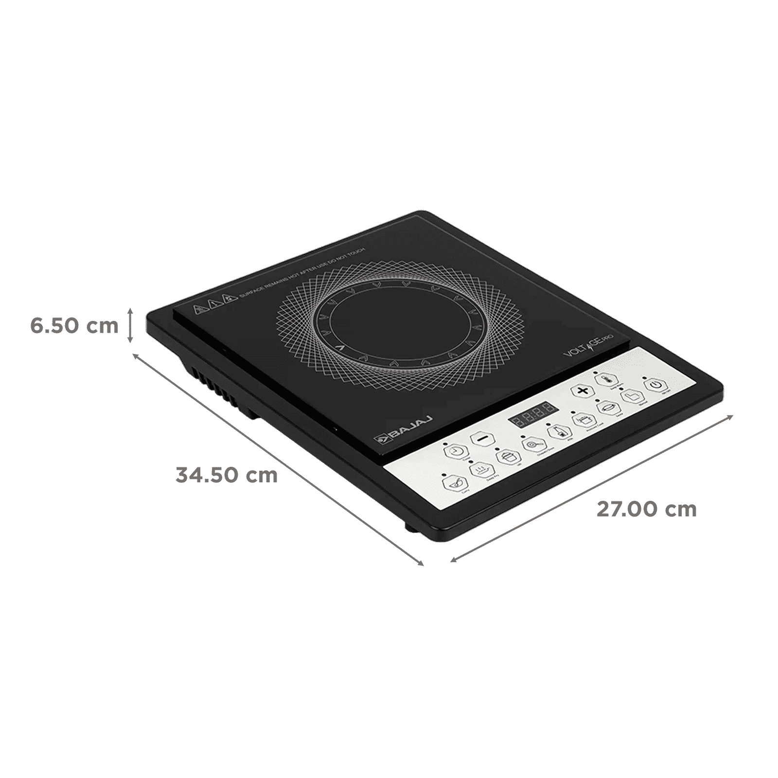BAJAJ 160TS Neo 1600W Induction Cooktop with 9 Preset Menus_2