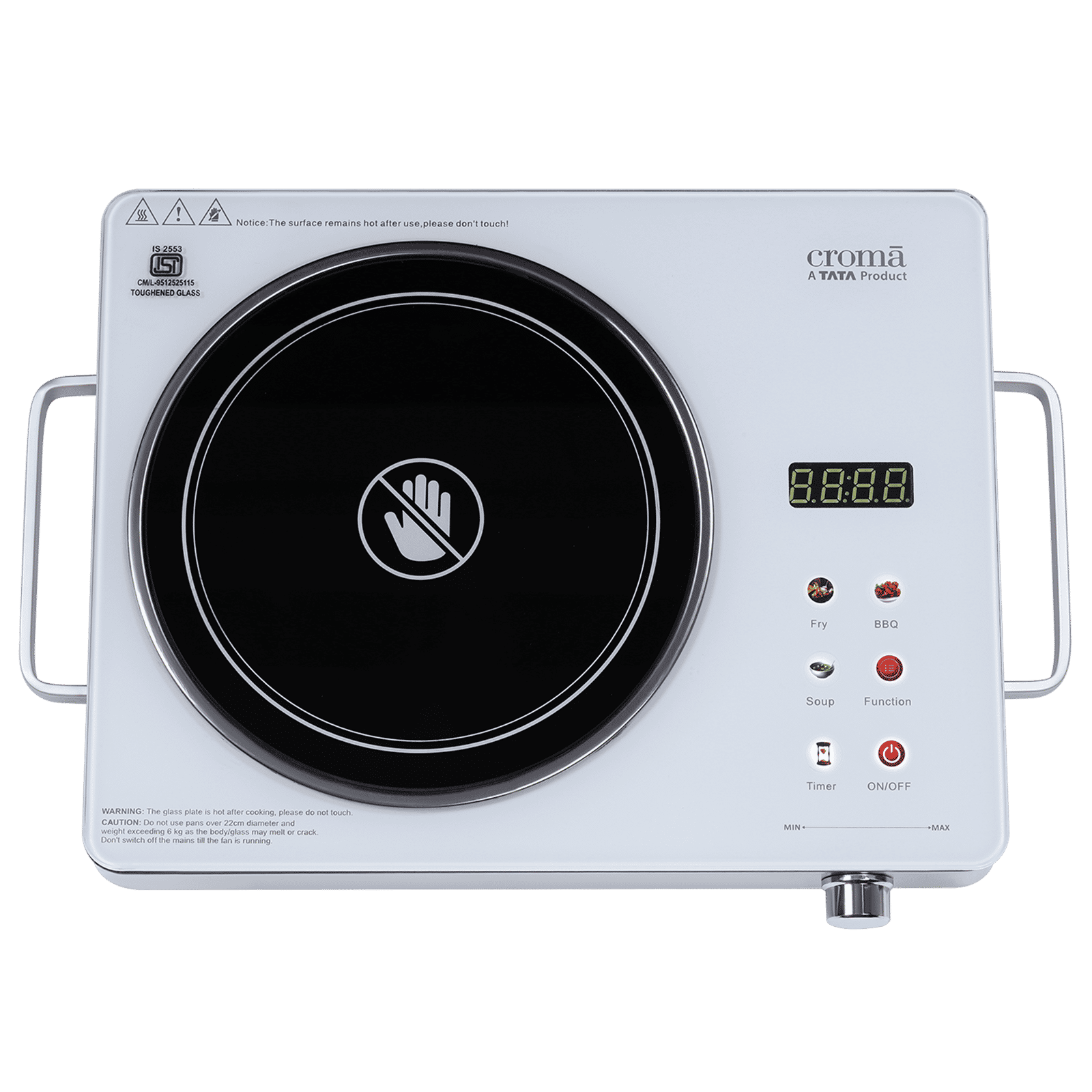 Croma Infrared 2200W Induction Cooktop with 3 Preset Menus Croma Infrared 2200W Induction Cooktop with 3 Preset Menus_14