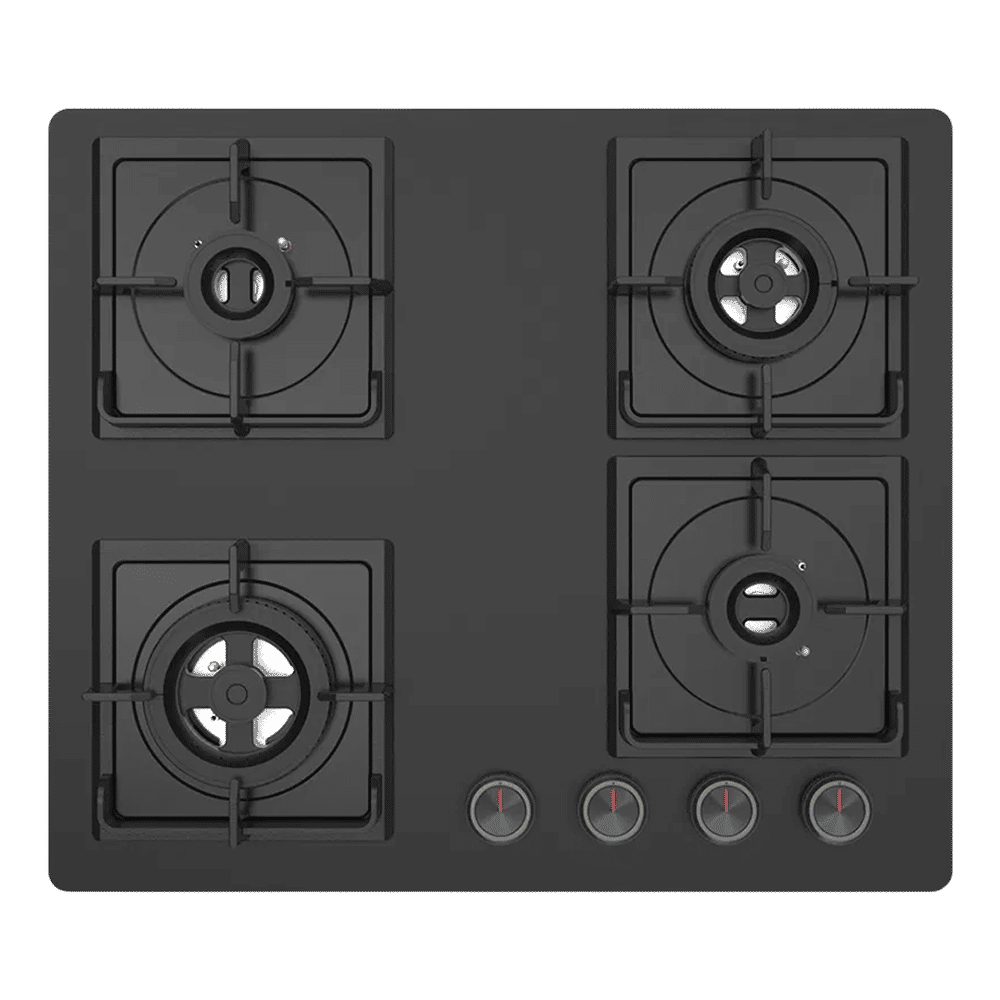 KAFF NYG 64B Glass Top 4 Burner Automatic Hob (Integrated Flame Protector, Black)_6