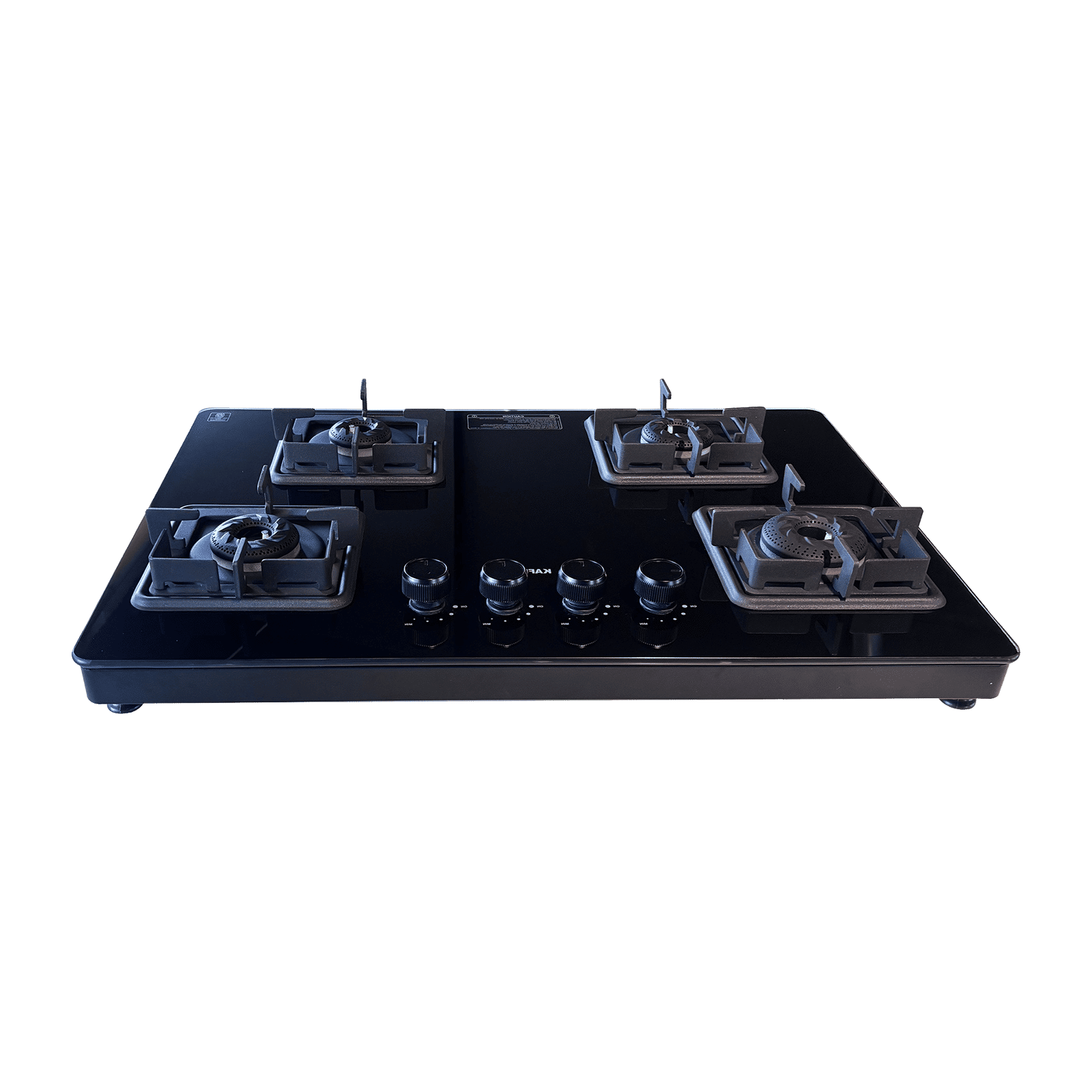 KAFF CTH754BAI Toughened Glass Top 4 Burner Automatic Gas Stove (Anti-Grip Knobs, Matte Black) KAFF CTH754BAI Toughened Glass Top 4 Burner Automatic Gas Stove (Anti-Grip Knobs, Matte Black)_1
