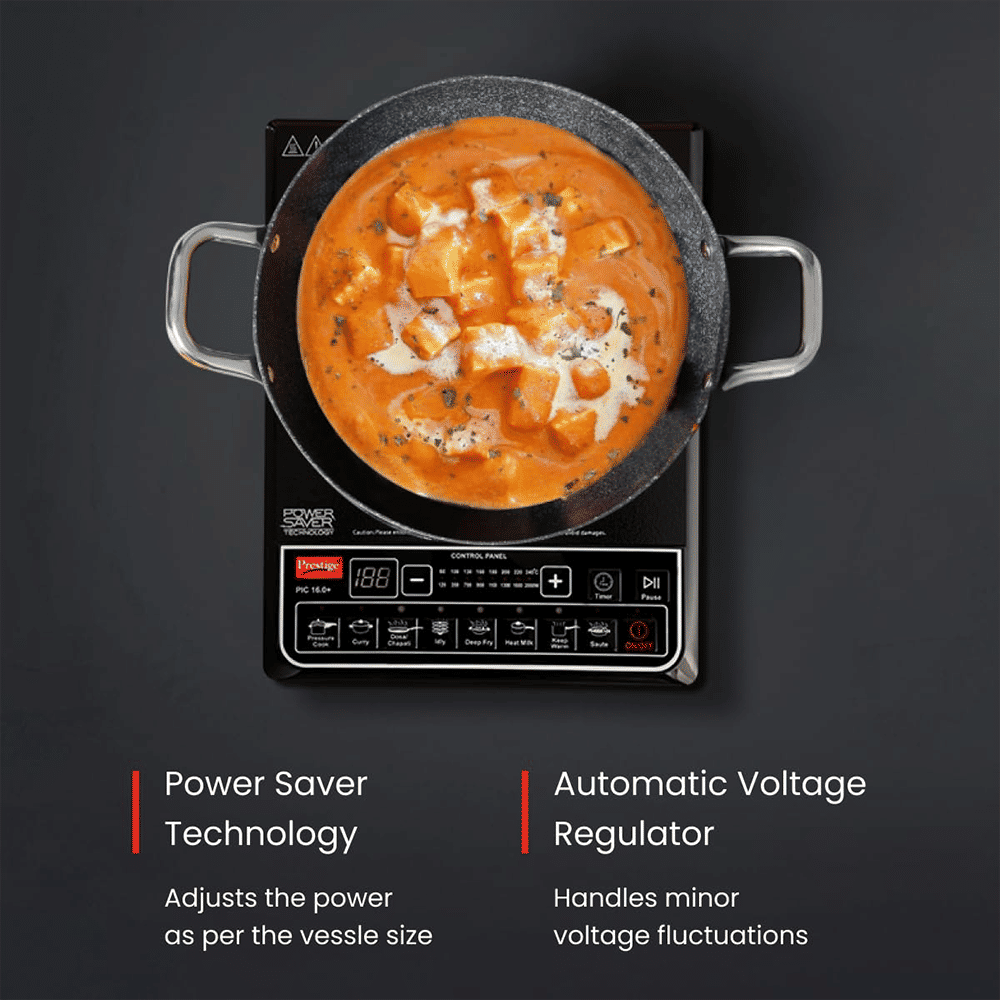 Prestige PIC 16.0 Plus 2000W Single Induction Cooktop with 8 Preset Menus Prestige PIC 16.0 Plus 2000W Single Induction Cooktop with 8 Preset Menus_6