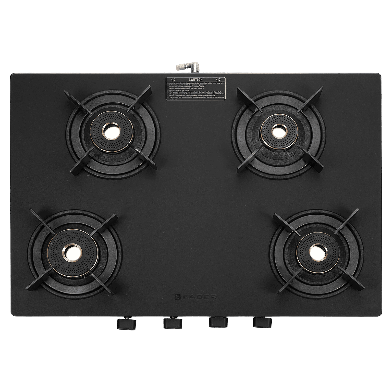 FABER NEBULA Glass Top 4 Burner Manual Gas Stove (Matt Finish, Black) FABER NEBULA Glass Top 4 Burner Manual Gas Stove (Matt Finish, Black)_6