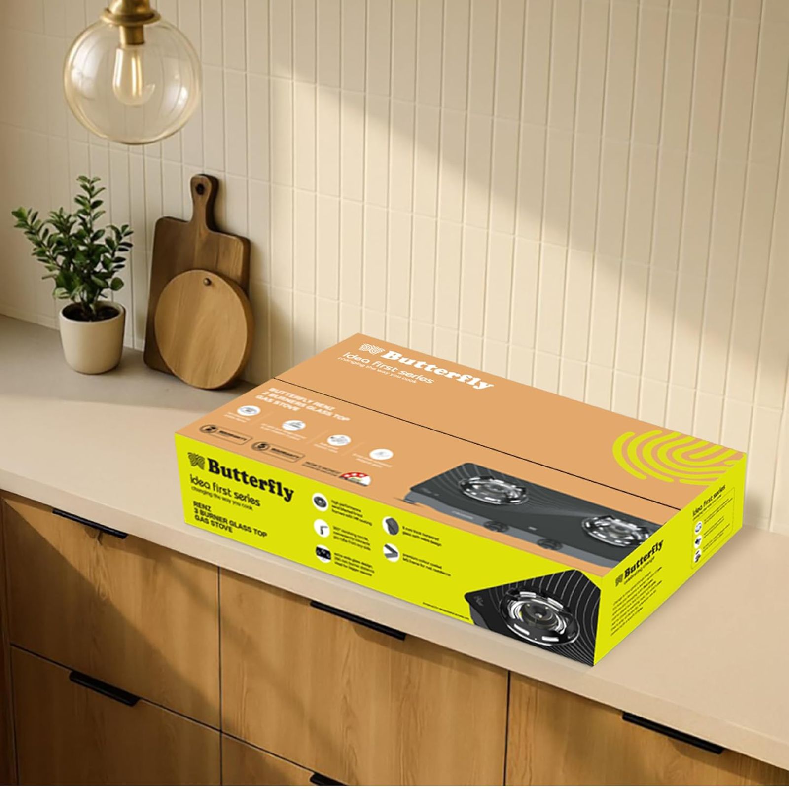 Butterfly Renz Tempered Glass Top 2 Burner Manual Gas Stove (Rust Resistant Frame, Black)_10