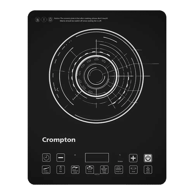 Crompton Instaserve 2100W Induction Cooktop with 8 Preset Menus