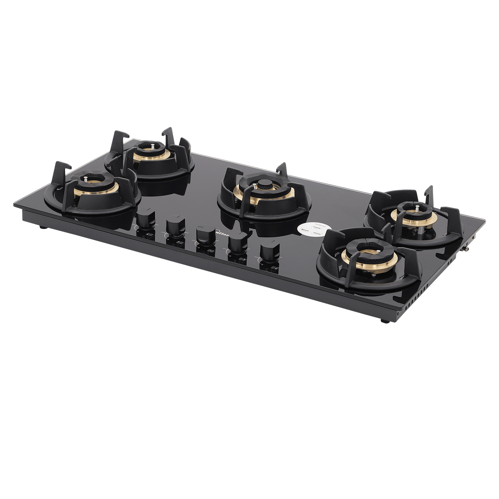 Sunflame SHA 586 UBR Toughened Glass Top 5 Burner Automatic Hob (Cast Iron Pan Supports, Black) Sunflame SHA 586 UBR Toughened Glass Top 5 Burner Automatic Hob (Cast Iron Pan Supports, Black)_6