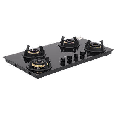 Sunflame SHA 486 UBR Toughened Glass Top 4 Burner Automatic Hob (Flame Failure Device, Black)