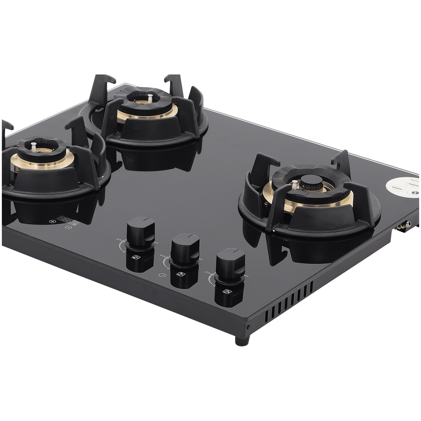 Sunflame SHA 360 UBR Toughened Glass Top 3 Burner Automatic Hob (Flame Failure Device, Black)_7