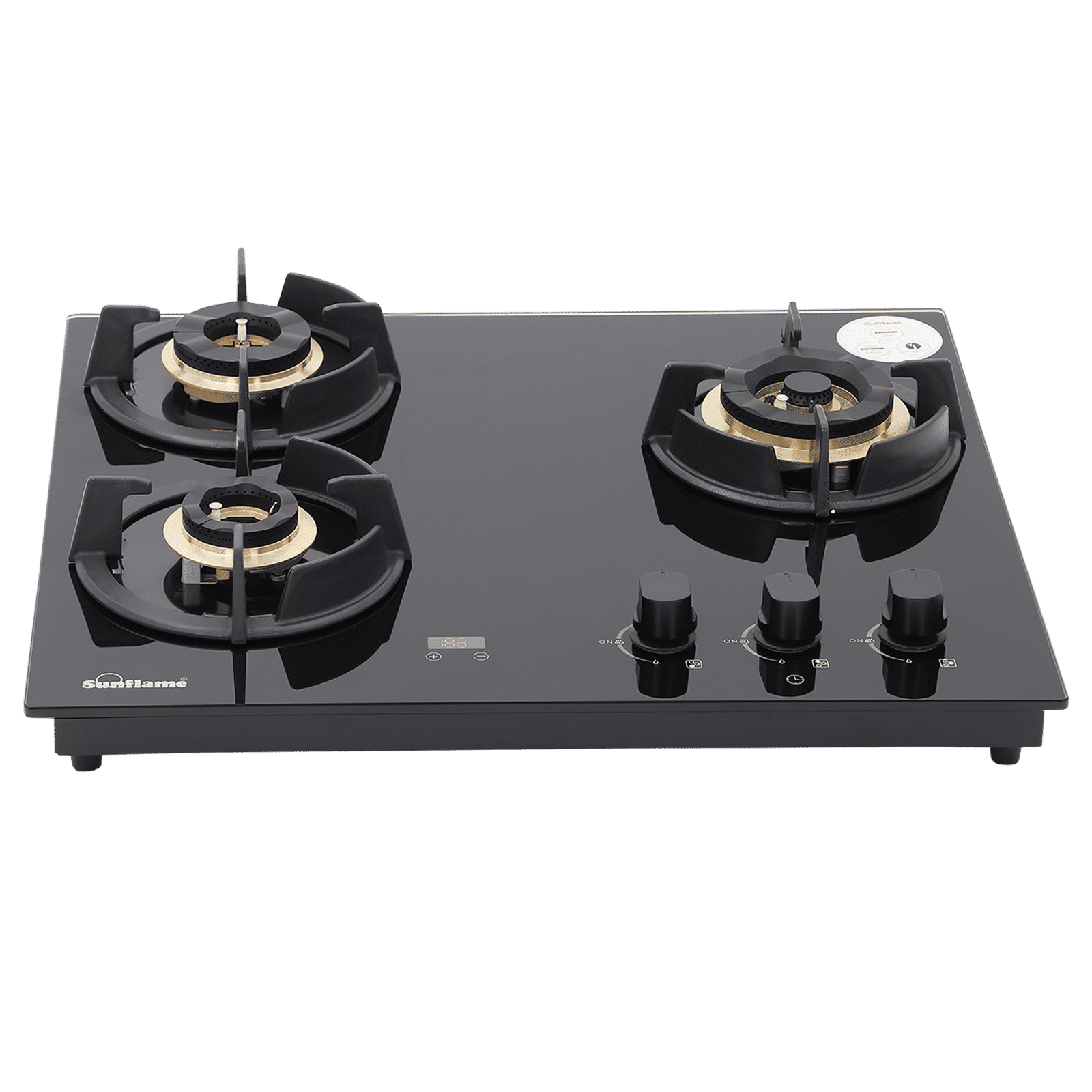 Sunflame SHA 360 UBR Toughened Glass Top 3 Burner Automatic Hob (Flame Failure Device, Black)_4