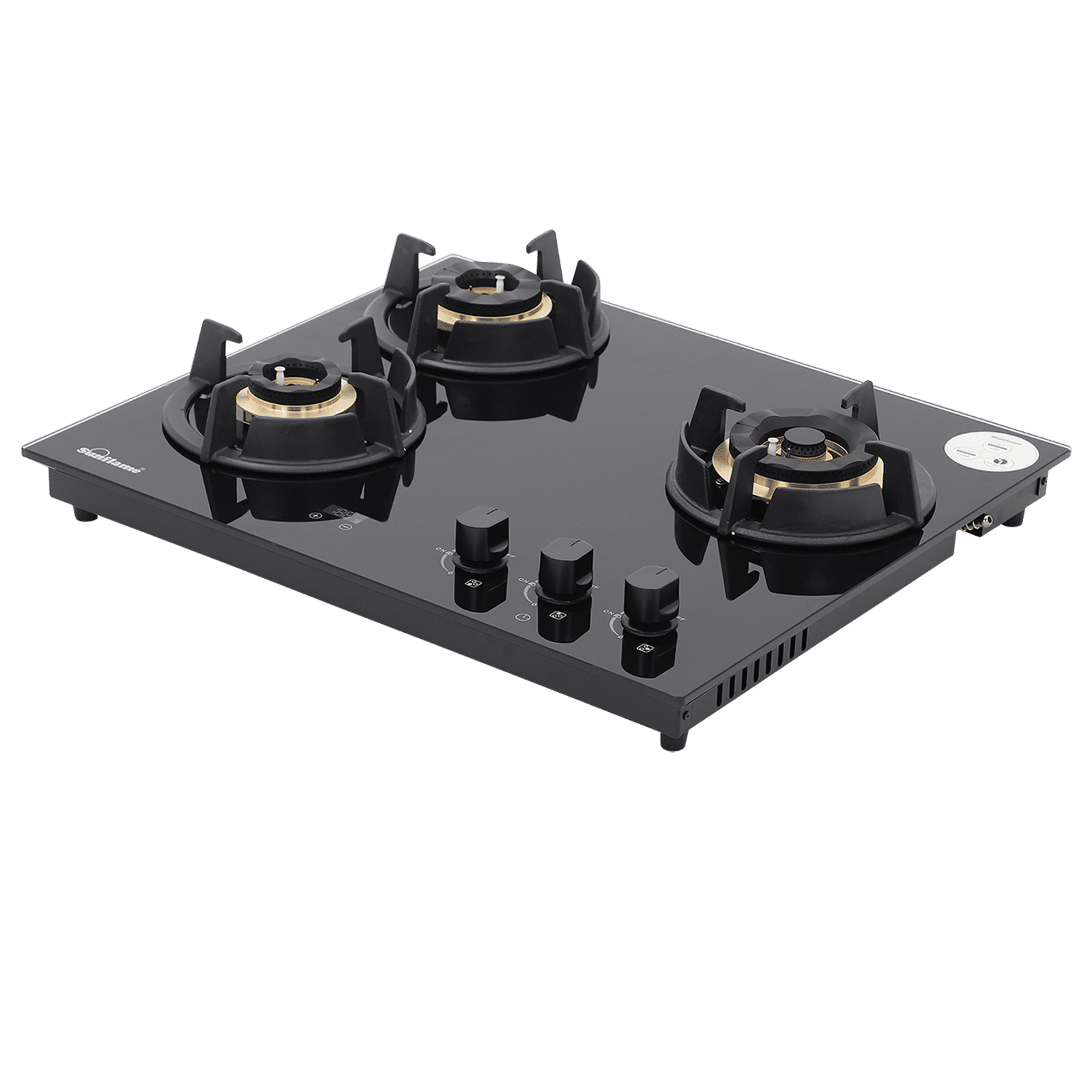 Sunflame SHA 360 UBR Toughened Glass Top 3 Burner Automatic Hob (Flame Failure Device, Black)_5