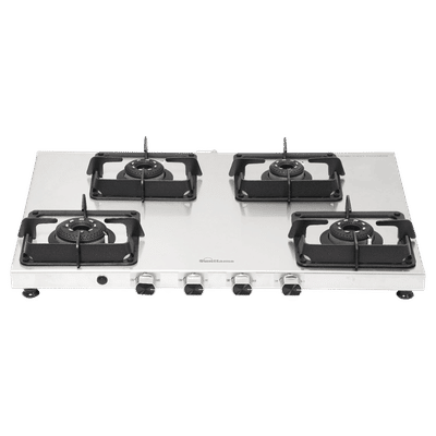 Sunflame SSS 4B AI 4 Burner Automatic Gas Stove (ISI Certified, Silver)
