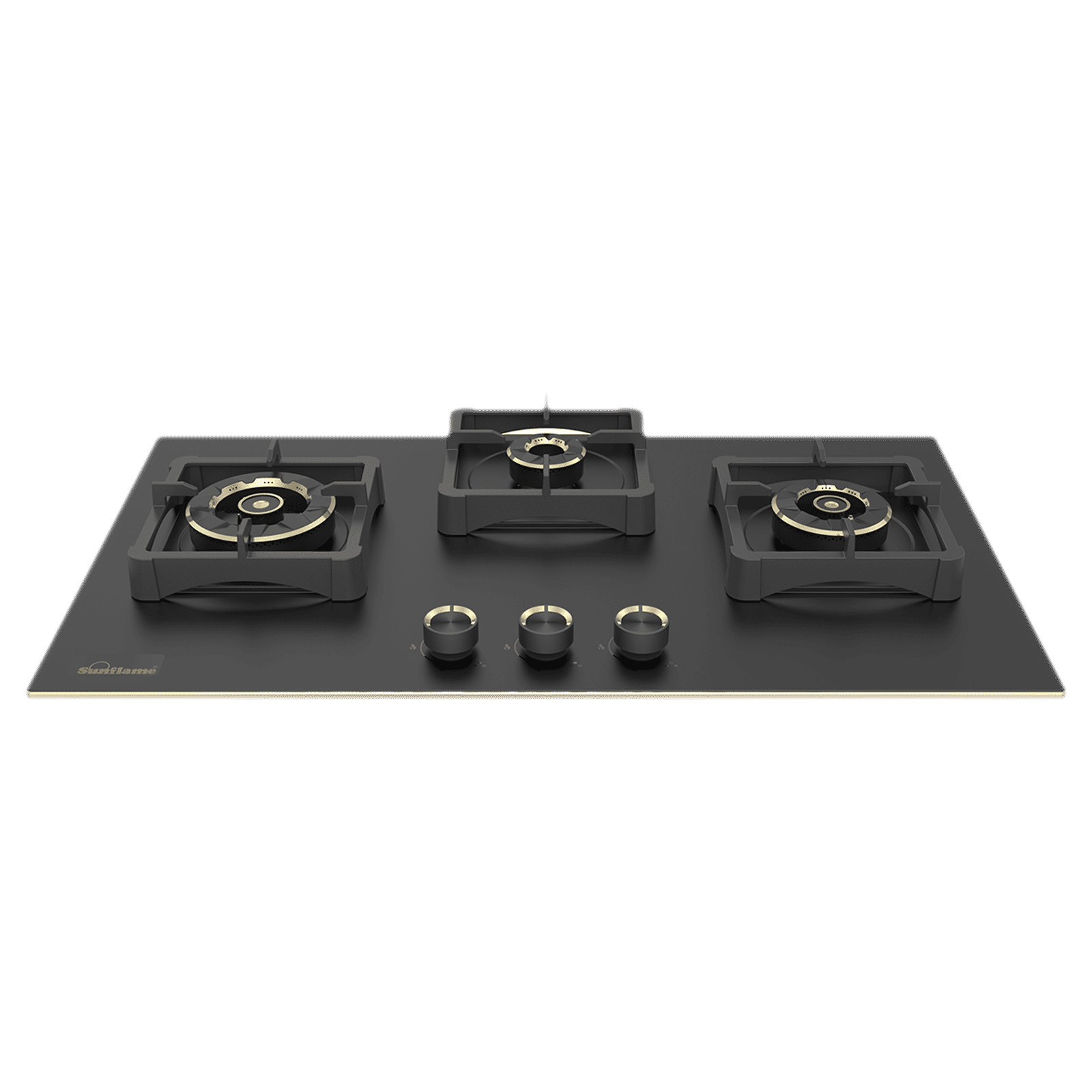 Sunflame SHA 378 SBS Toughened Glass Top 3 Burner Automatic Hob (Flame Failure Device, Black) Sunflame SHA 378 SBS Toughened Glass Top 3 Burner Automatic Hob (Flame Failure Device, Black)_1