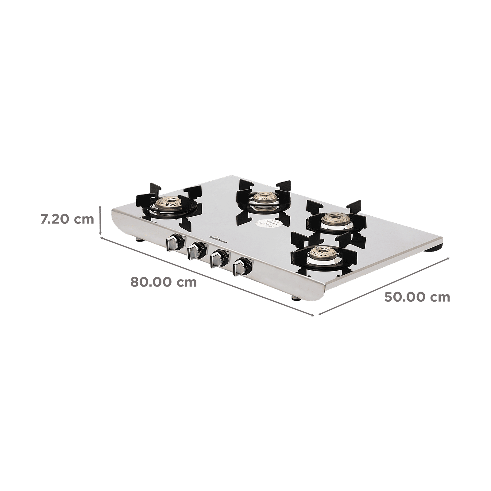Sunflame HERCULES 4 Burner Manual Gas Stove (ISI Certified, Stainless Steel)_2