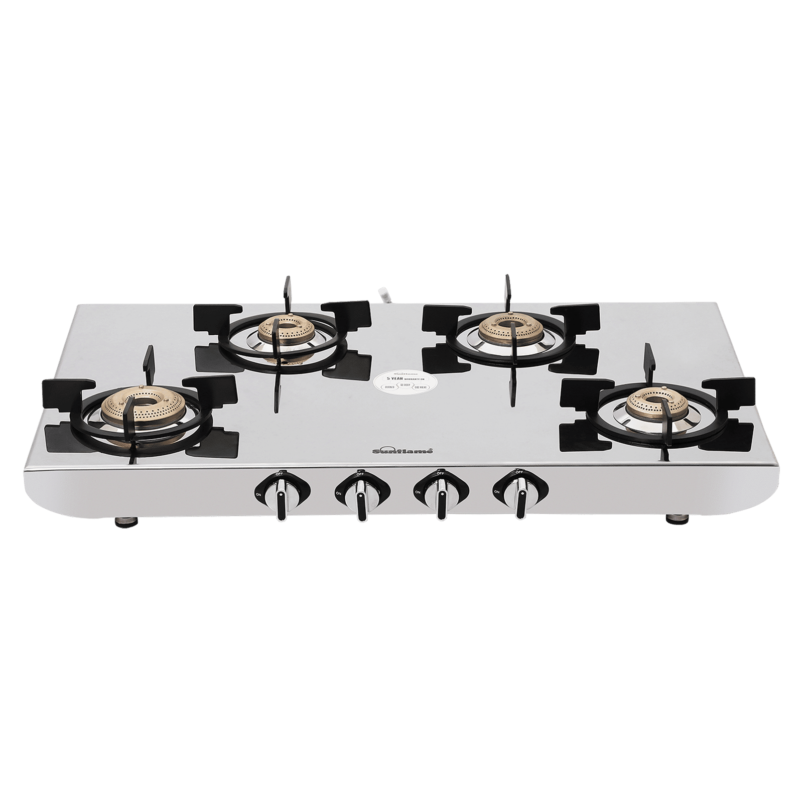 Sunflame HERCULES 4 Burner Manual Gas Stove (ISI Certified, Stainless Steel)_6