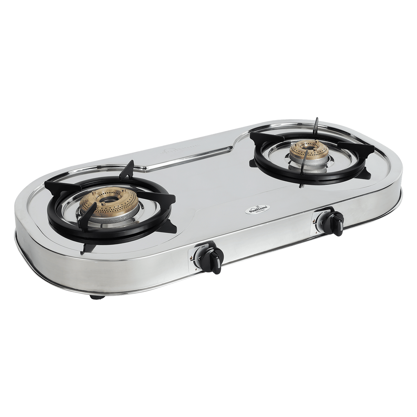 Sunflame SPECTRA 2 Burner Manual Gas Stove (Silver)_4