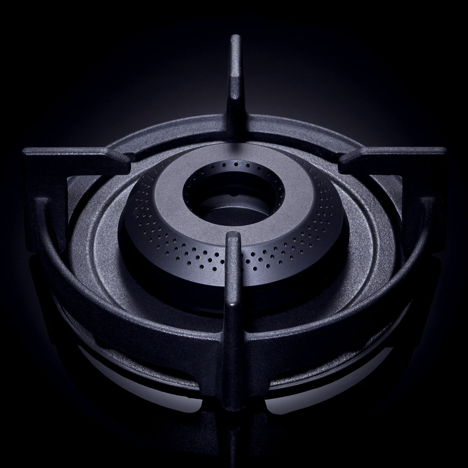 elica CROWN FLEXI 470 LOTUS IND HD BRASS Toughened Glass Top 4 Burner Automatic Hob (Round Metallic Knobs, Black)_2
