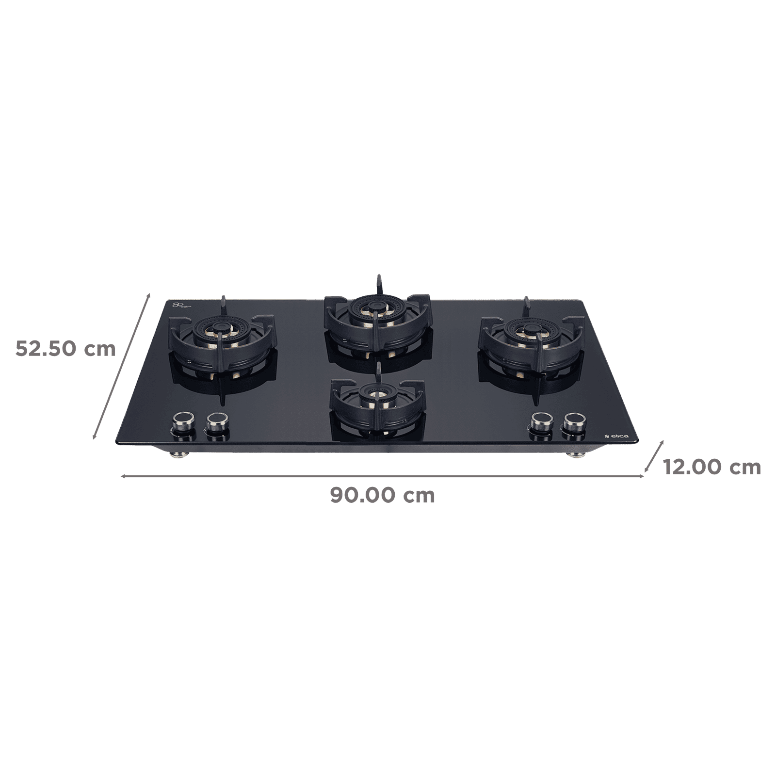 elica DFS FB 4B 91 TX Toughened Glass Top 4 Burner Automatic Hob (Direct Multi Flame Burners, Black Glass) elica DFS FB 4B 91 TX Toughened Glass Top 4 Burner Automatic Hob (Direct Multi Flame Burners, Black Glass)_2