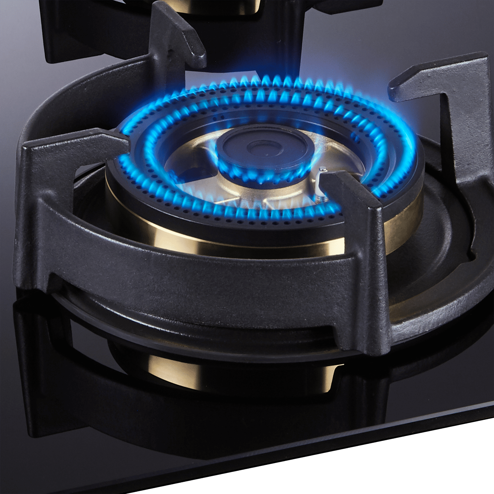 elica DFS FB 4B 91 TX Toughened Glass Top 4 Burner Automatic Hob (Direct Multi Flame Burners, Black Glass) elica DFS FB 4B 91 TX Toughened Glass Top 4 Burner Automatic Hob (Direct Multi Flame Burners, Black Glass)_4