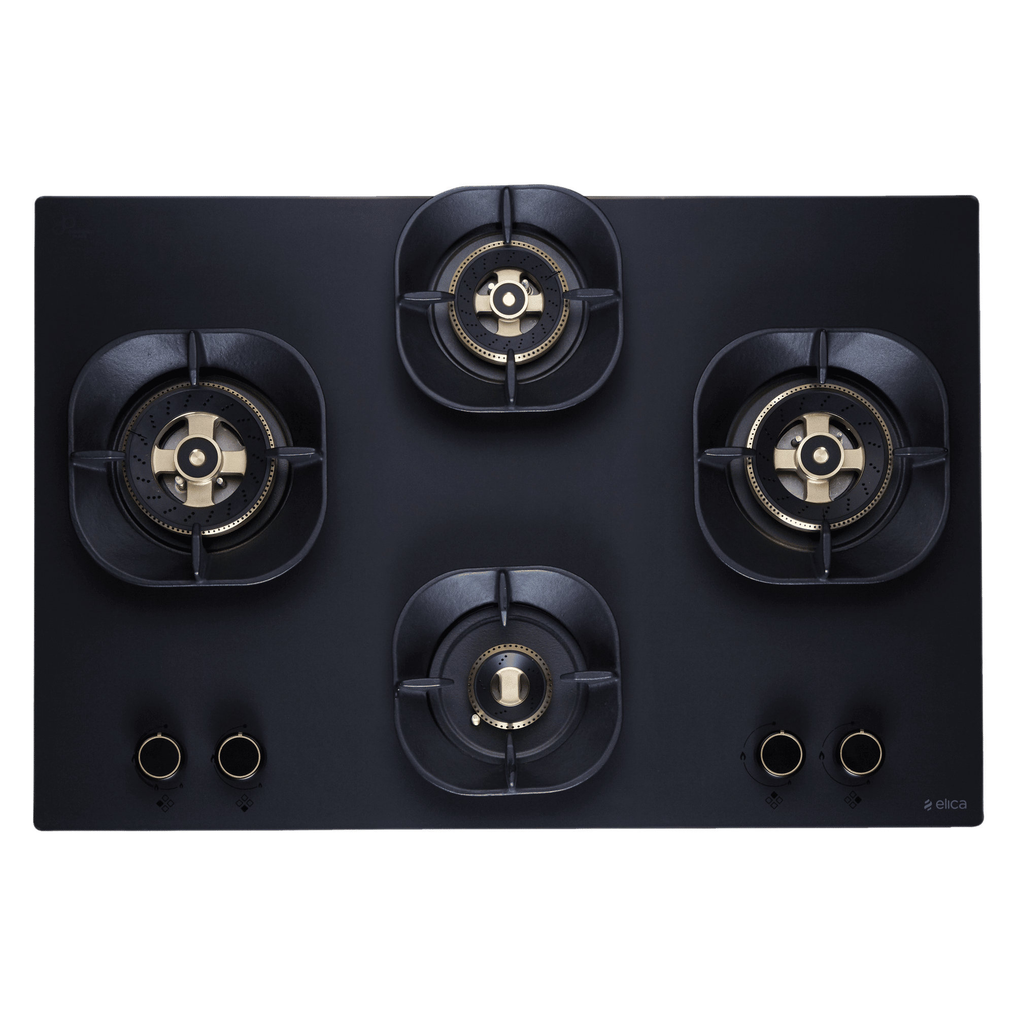 elica MATT CROWN DFS HE FB MFC 4B 70 Toughened Glass Top 4 Burner Automatic Hob (Direct Multi Flame Burners, Matt Glass)_6