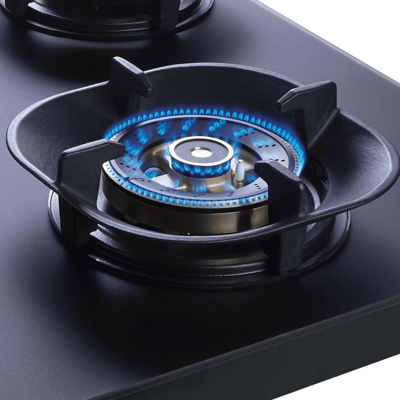 elica MATT FLEXI CROWN DFS HE FB MFC 4 Burner Automatic Hob (Cast Iron Pan Support, Matt Glass)_4