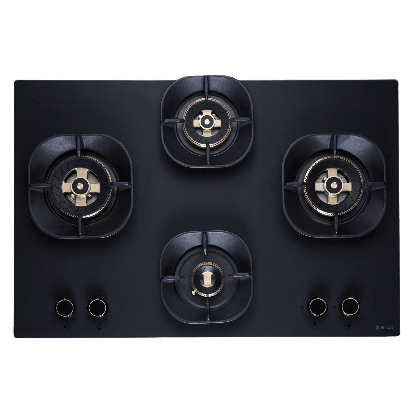 elica MATT FLEXI CROWN DFS HE FB MFC 4 Burner Automatic Hob (Cast Iron Pan Support, Matt Glass)_6