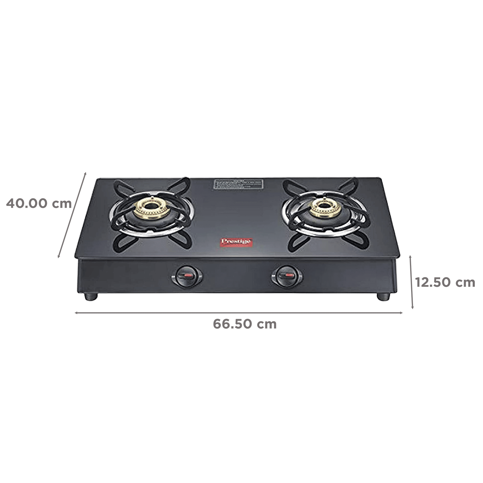Prestige Marvel Plus GTM02 Toughened Glass Top 2 Burner Manual Gas Stove (Spill-Proof Design, Black)_2