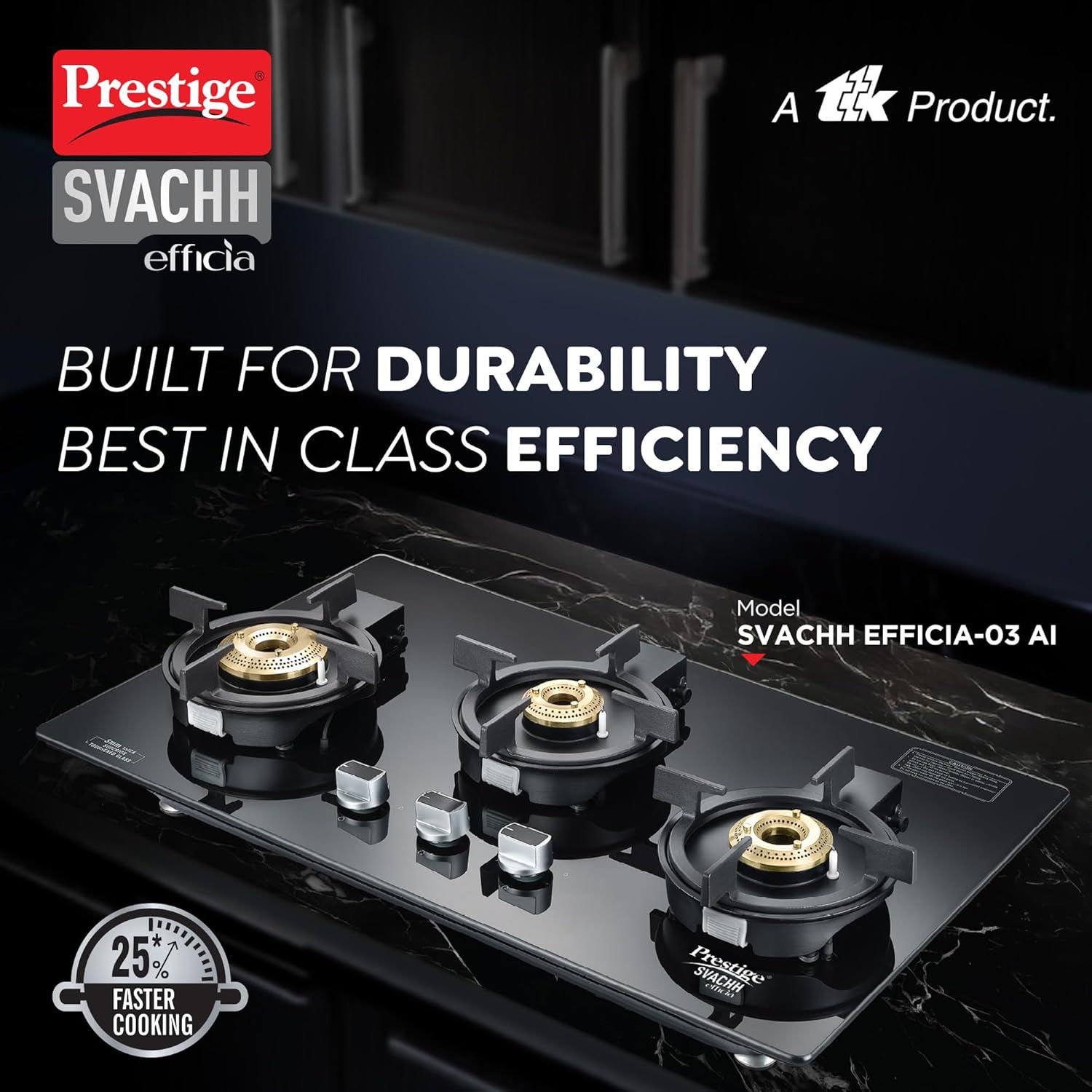 Prestige Svachh Efficia-03 AI Toughened Glass Top 3 Burner Automatic Hob (One-Touch Advanced Auto Ignition, Black) Prestige Svachh Efficia-03 AI Toughened Glass Top 3 Burner Automatic Hob (One-Touch Advanced Auto Ignition, Black)_4