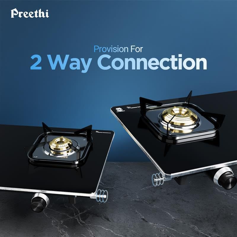 Preethi Silverin Toughened Glass Top 2 Burner Manual Gas Stove (Screwless Design, Black) Preethi Silverin Toughened Glass Top 2 Burner Manual Gas Stove (Screwless Design, Black)_14