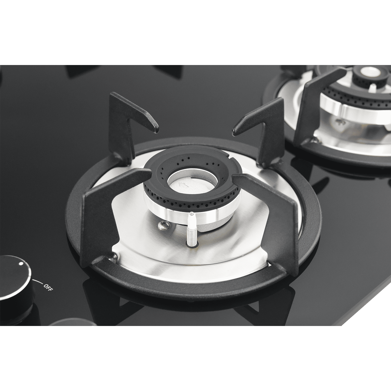 Livpure Ignis Toughened Glass Top 4 Burner Automatic Gas Hob (Ergonomic Knobs, Black) Livpure Ignis Toughened Glass Top 4 Burner Automatic Gas Hob (Ergonomic Knobs, Black)_7