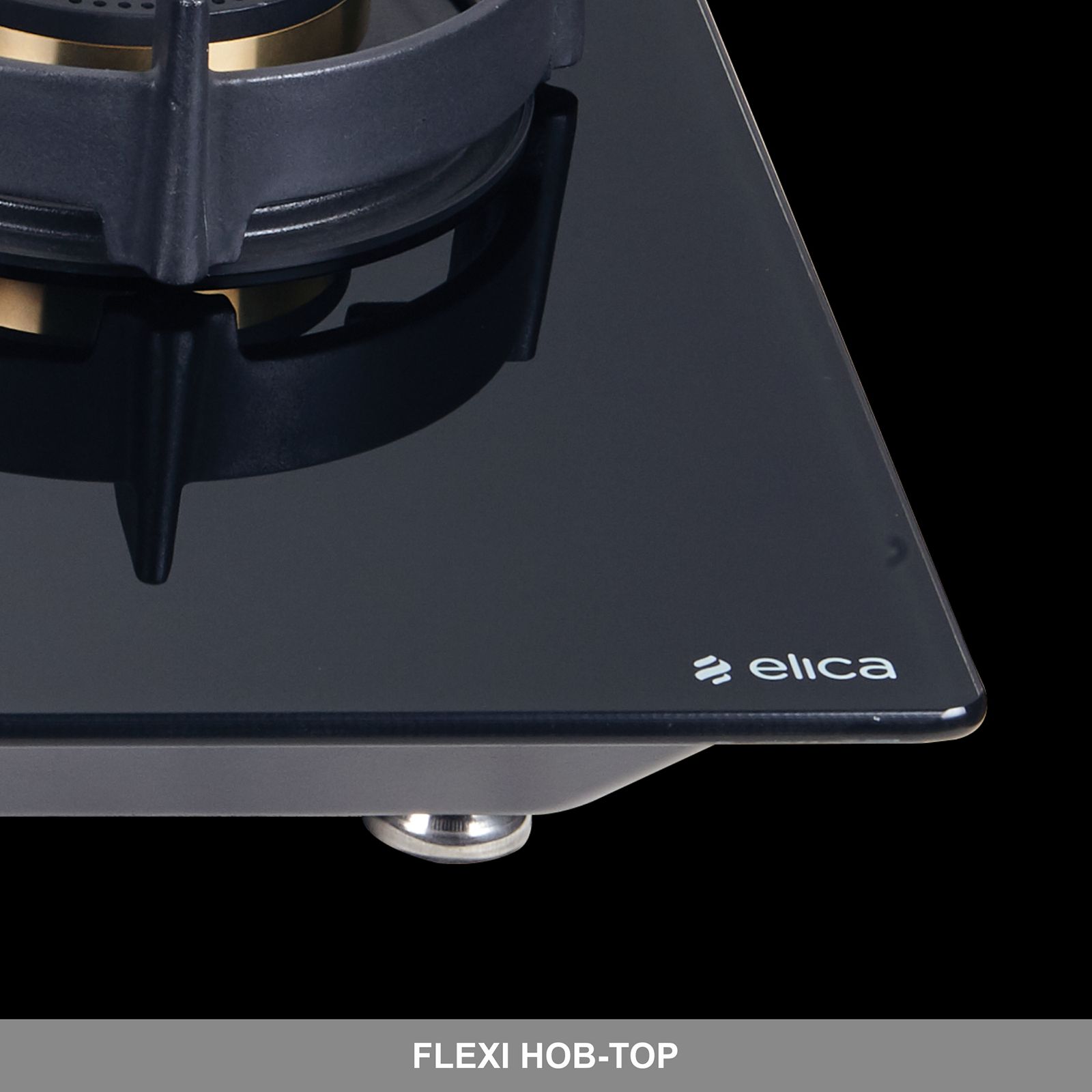 elica FLEXI DFS FB MFC 4B 75 FFD Glass Top 4 Burners Automatic Hob (Flame Failure Device, Black Glass)_6