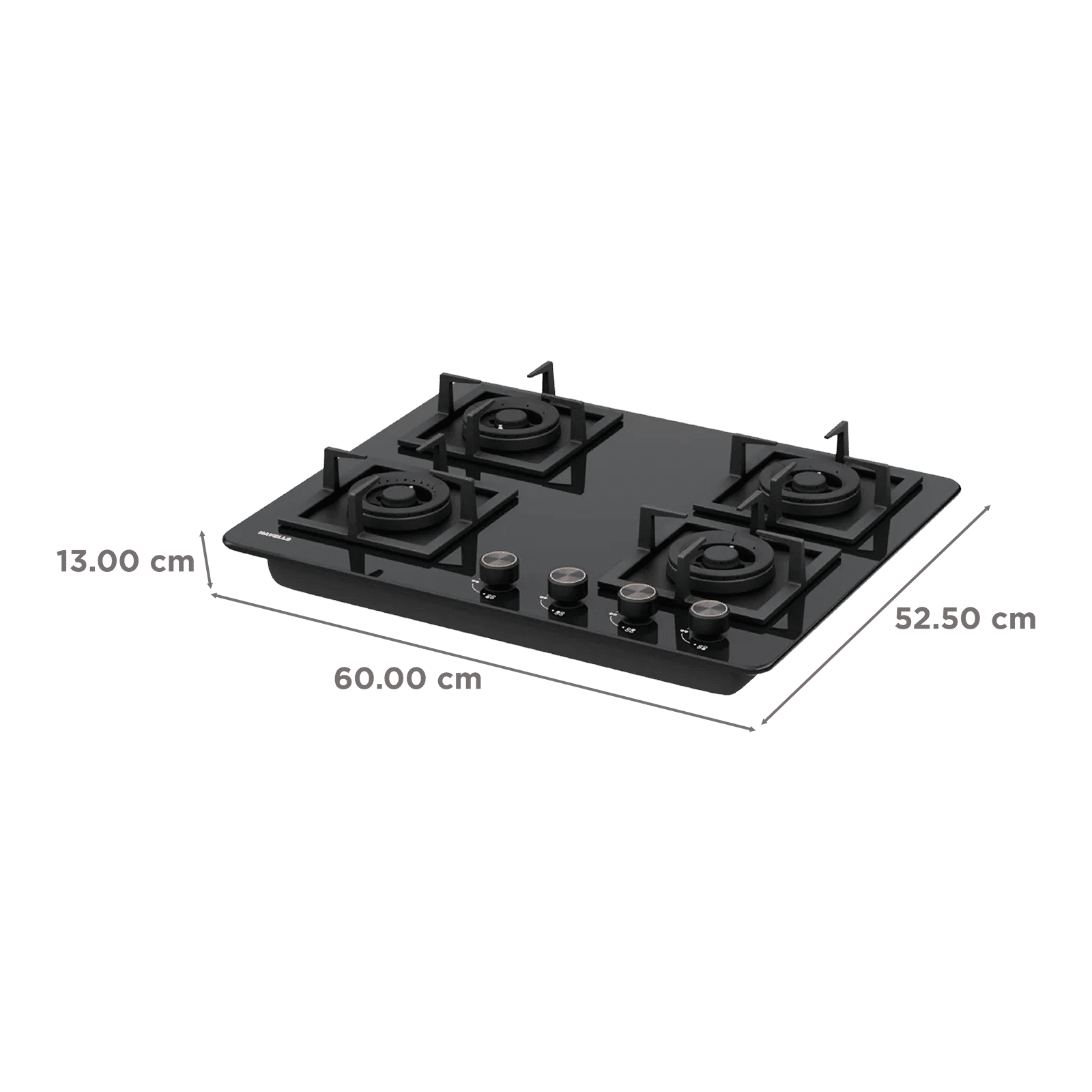 Havells Regio 4B 60 AI Auto Ignit Toughened Glass Top 4 Burner Automatic Hob (Ergonomically Designed Knob, Black)_2