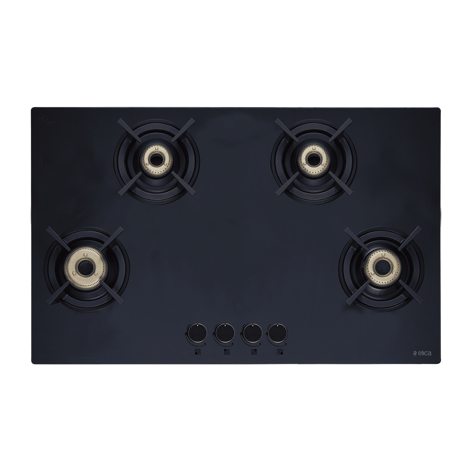 Elica MATT TKN 904 CT VETRO 2J AI BK Toughened Glass Top 4 Burner Automatic Gas Stove (Ultra Slim Frame, Black) Elica MATT TKN 904 CT VETRO 2J AI BK Toughened Glass Top 4 Burner Automatic Gas Stove (Ultra Slim Frame, Black)_4