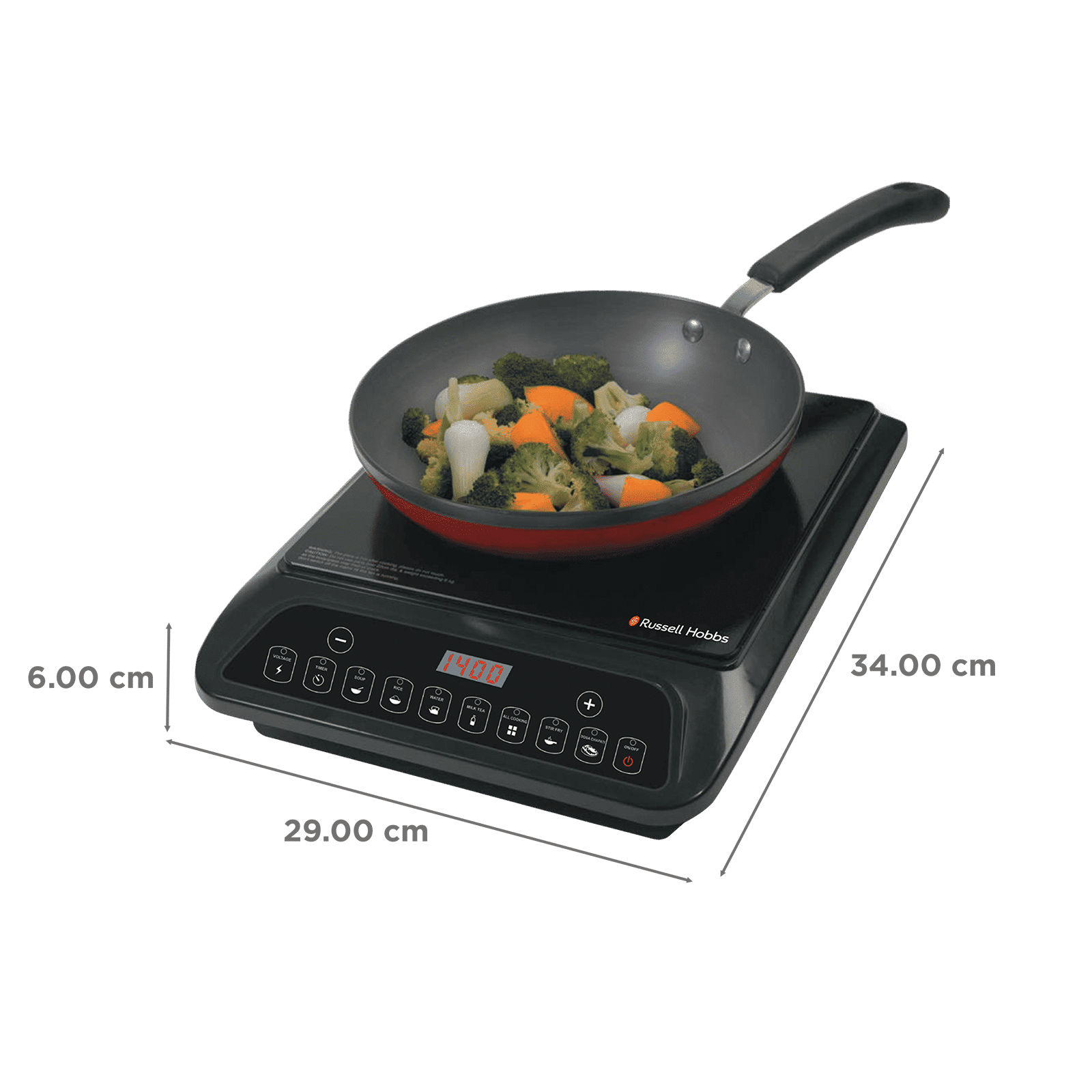 Russell Hobbs Primo 1400W Induction Cooktop with 7 Preset Menus Russell Hobbs Primo 1400W Induction Cooktop with 7 Preset Menus_2