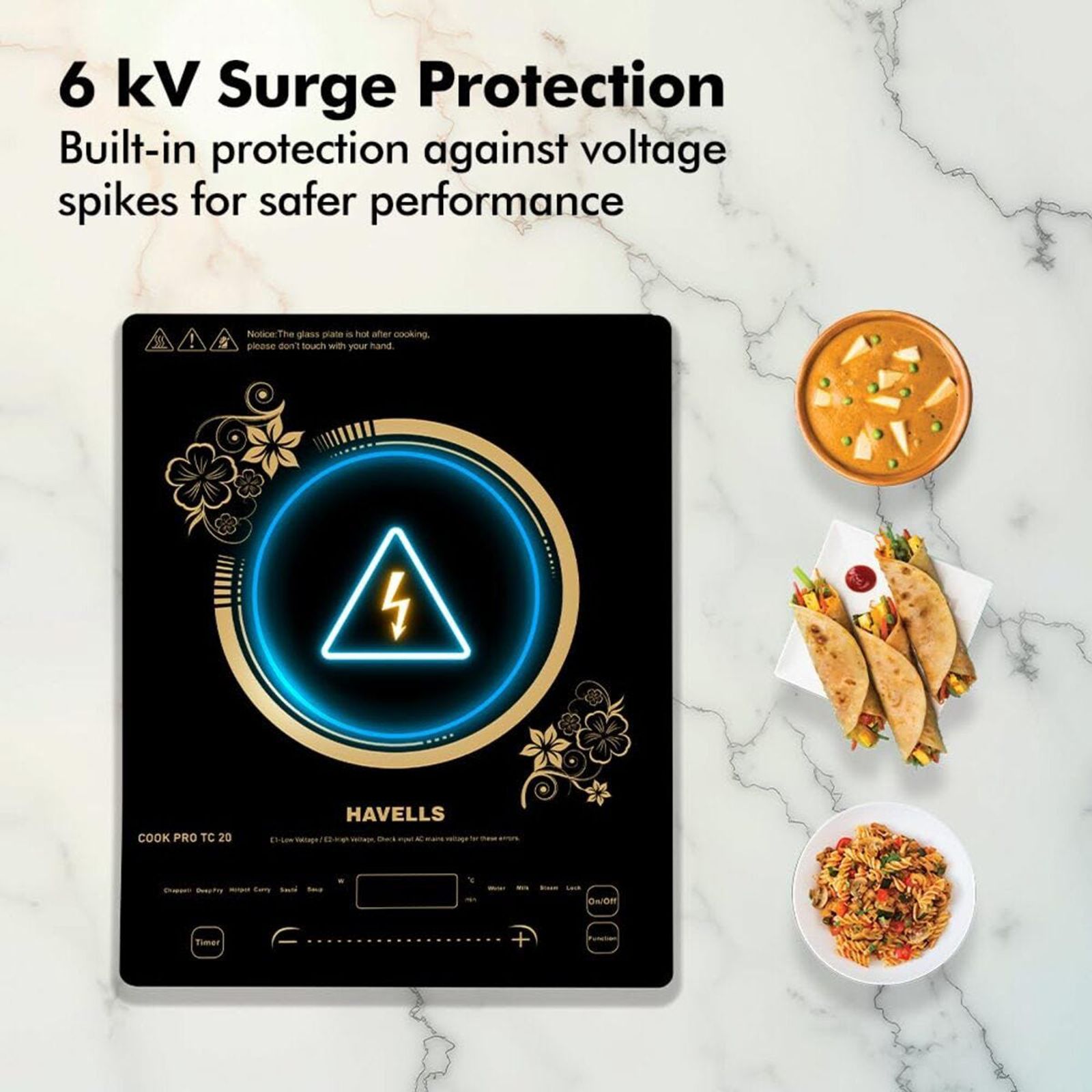 Havells Cook Pro TC 20 2000W Induction Cooktop with 9 Preset Menus Havells Cook Pro TC 20 2000W Induction Cooktop with 9 Preset Menus_4