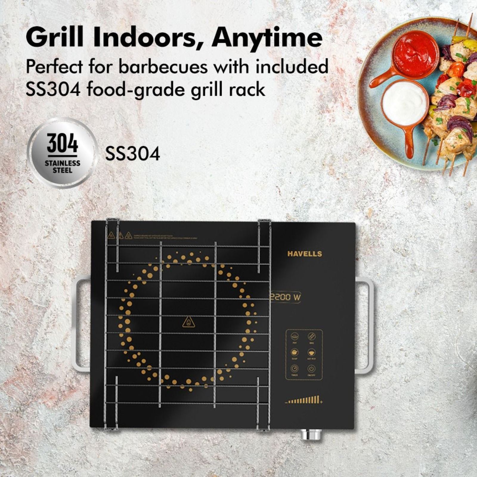 Havells GLO TC22 2200W Infrared Induction Cooktop with 4 Pre-Set Menus + 3 Hour Timer Havells GLO TC22 2200W Infrared Induction Cooktop with 4 Pre-Set Menus + 3 Hour Timer_6