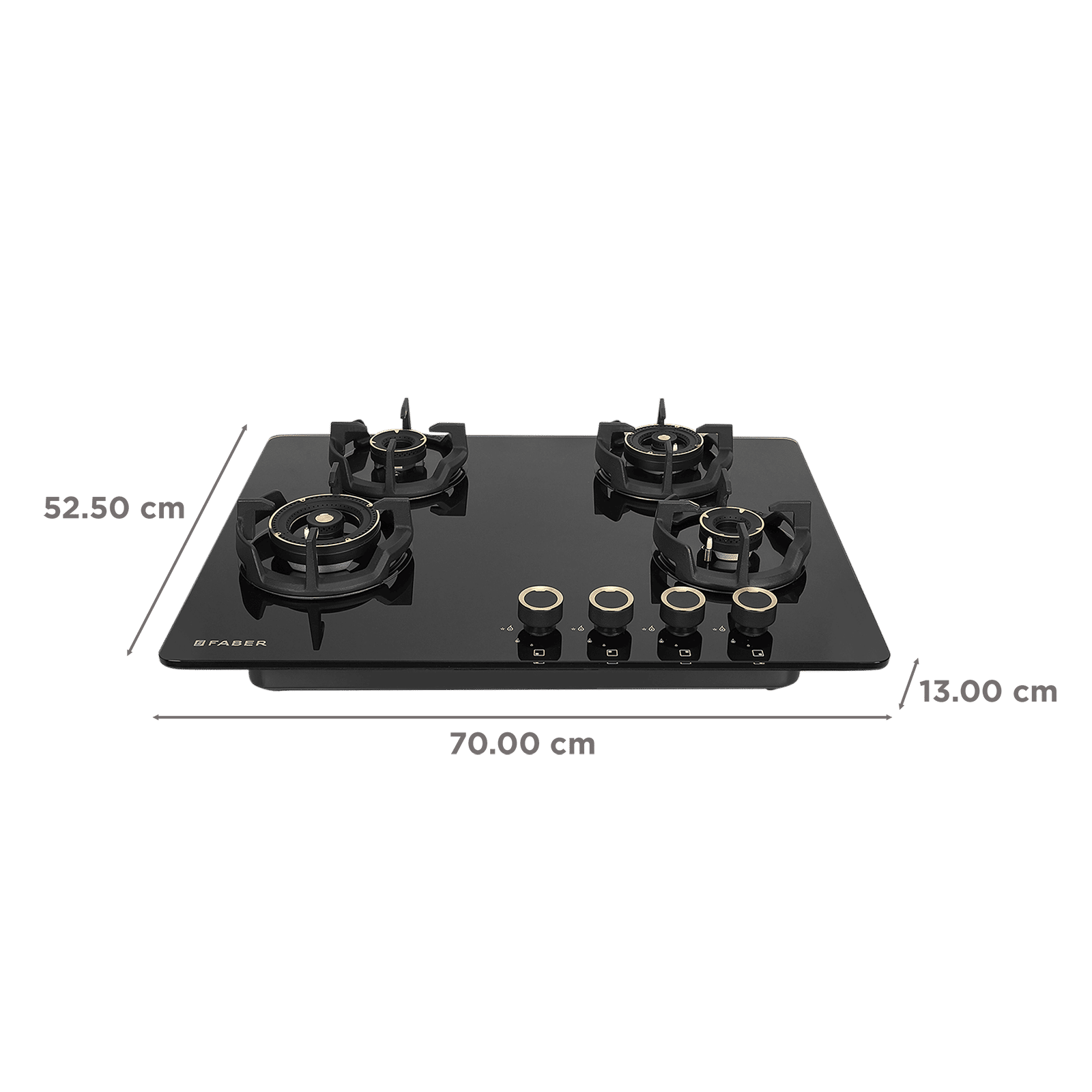 Faber Experia HT704 BR AL AI IN Toughened Glass Top 4 Burner Automatic Hob (Spill-Proof Design, Black) Faber Experia HT704 BR AL AI IN Toughened Glass Top 4 Burner Automatic Hob (Spill-Proof Design, Black)_2
