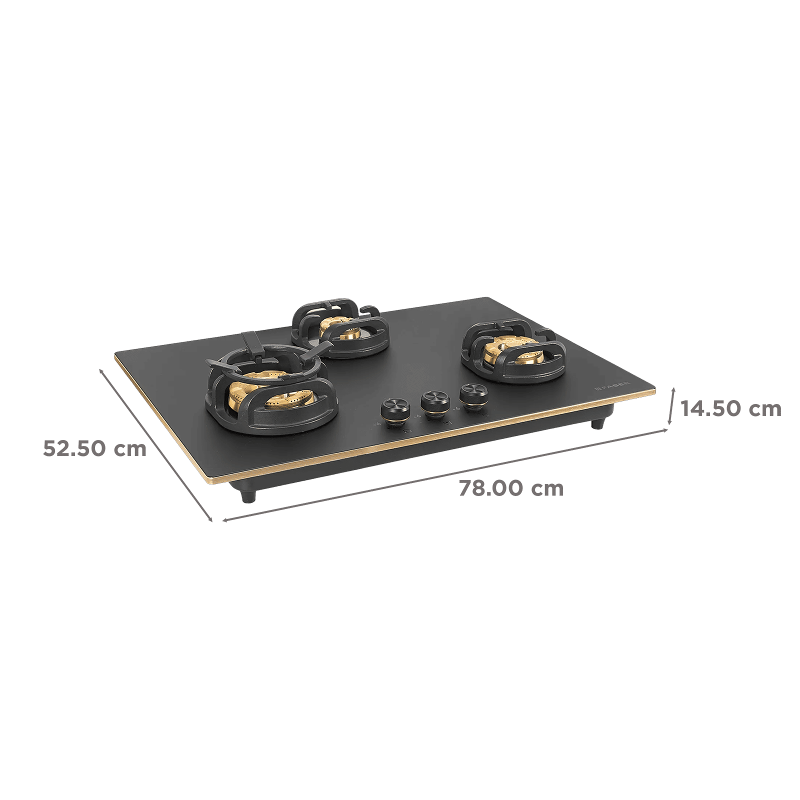Faber Verona HD783 CI FFD AI Glass Top 3 Burner Automatic Hob (3D Flame Technology, Matt Black & Gold) Faber Verona HD783 CI FFD AI Glass Top 3 Burner Automatic Hob (3D Flame Technology, Matt Black & Gold)_2