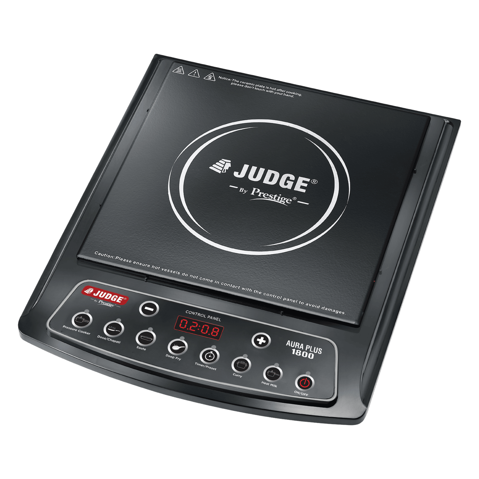 JUDGE By Prestige Aura Plus 1800W Induction Cooktop with 6 Preset Menus JUDGE By Prestige Aura Plus 1800W Induction Cooktop with 6 Preset Menus_1