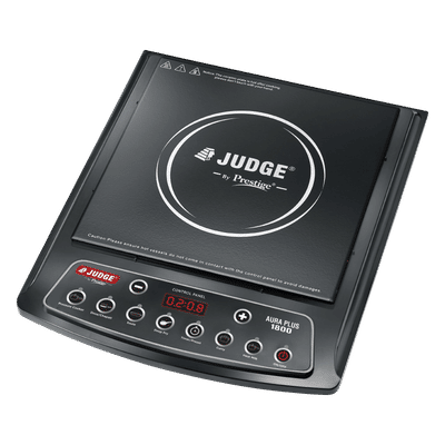 JUDGE By Prestige Aura Plus 1800W Induction Cooktop with 6 Preset Menus