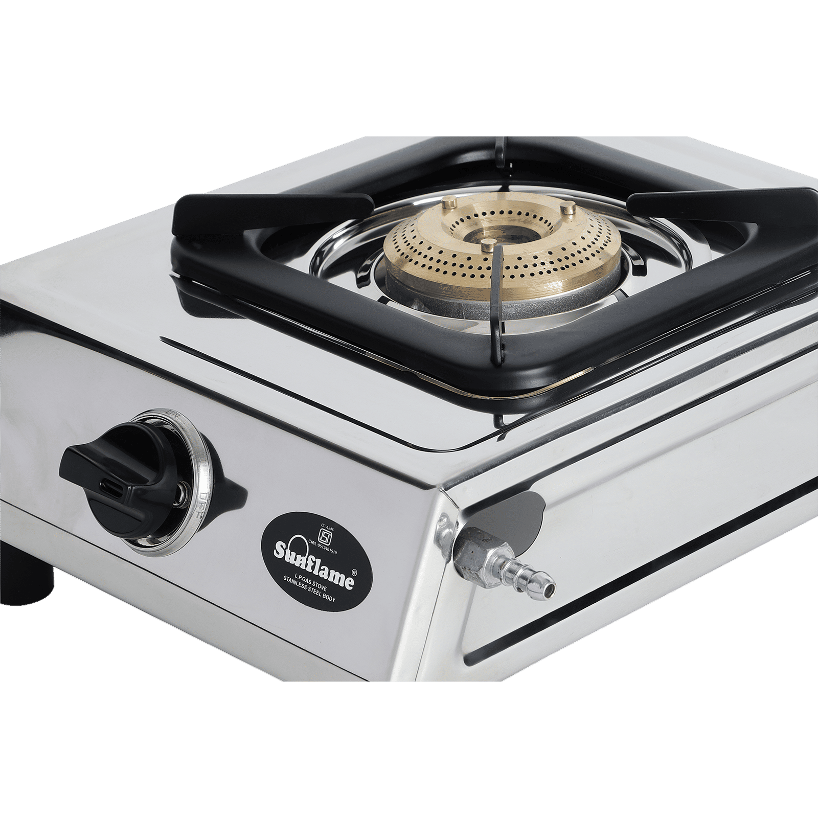 Sunflame DLX 1 Burner Manual Gas Stove (Heavy Pan Support, Silver) Sunflame DLX 1 Burner Manual Gas Stove (Heavy Pan Support, Silver)_6