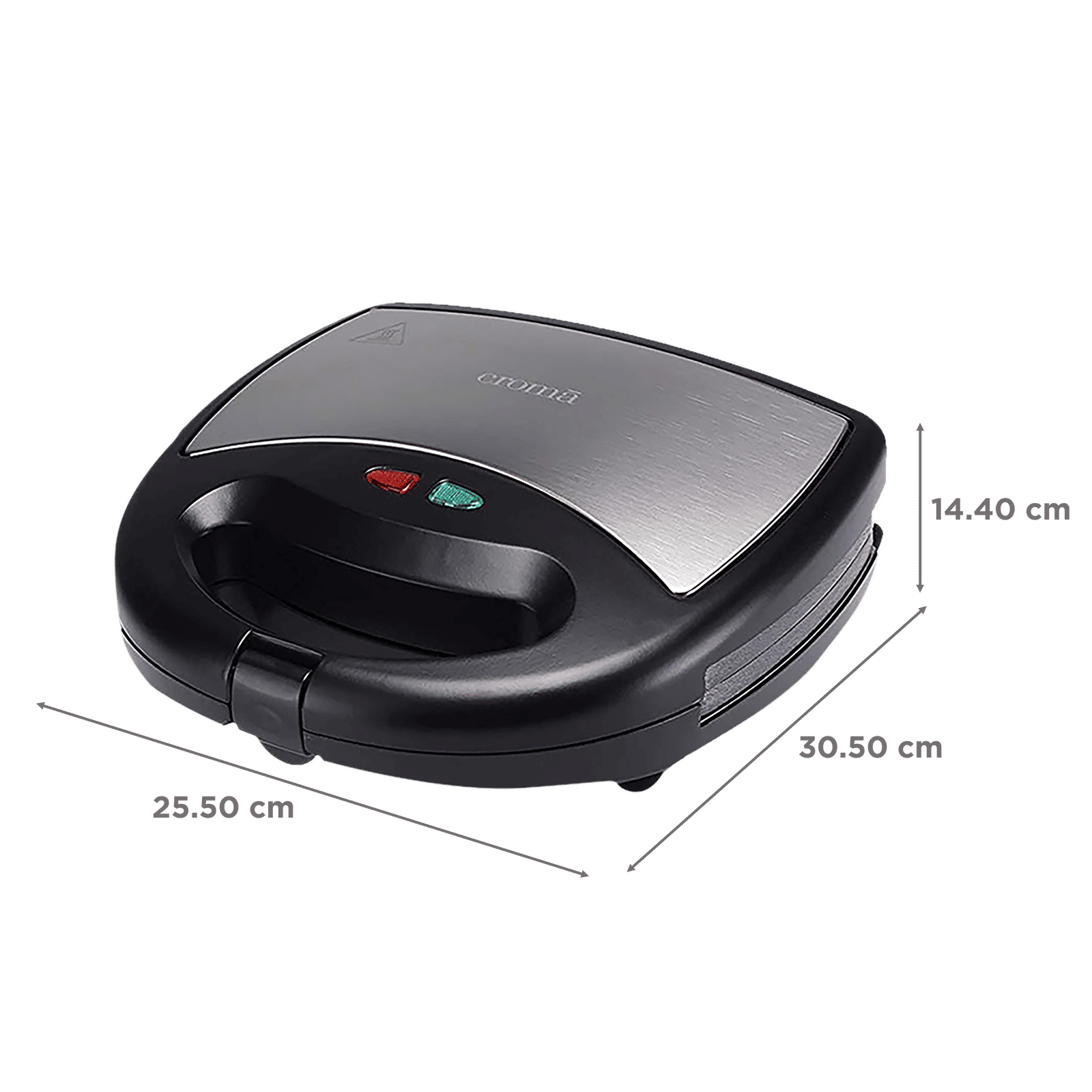 Croma 800W 2 Slice 3-in-1 Sandwich Maker with Automatic Operation (Black) Croma 800W 2 Slice 3-in-1 Sandwich Maker with Automatic Operation (Black)_2